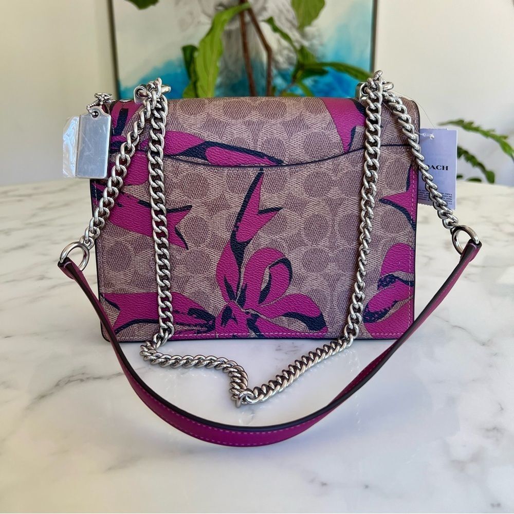 NWT Coach Klare Crossbody Bag In Signature Canvas & Leather With Bow Print CY649 - Picture 4 of 16
